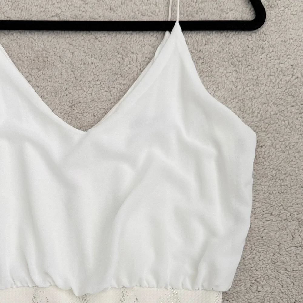 ASOS TFNC London White Bodycon Dress Small - Picture 8 of 15